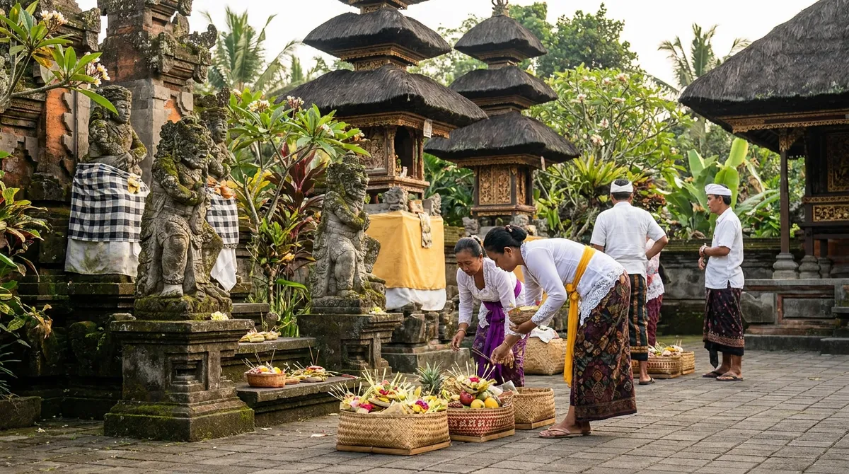 Chrámové tradice a&amp;nbsp;každodenní rituály dodávají pobytu na Bali nezaměnitelnou atmosféru