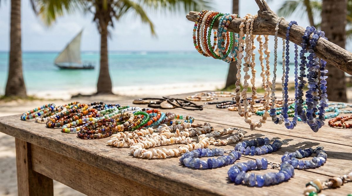 Tržiště na Zanzibaru - šperky