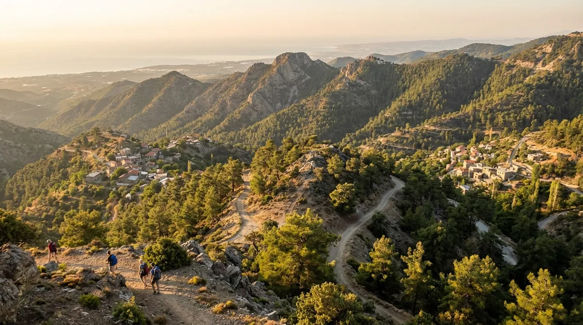 Horské scenérie v pohoří Troodos