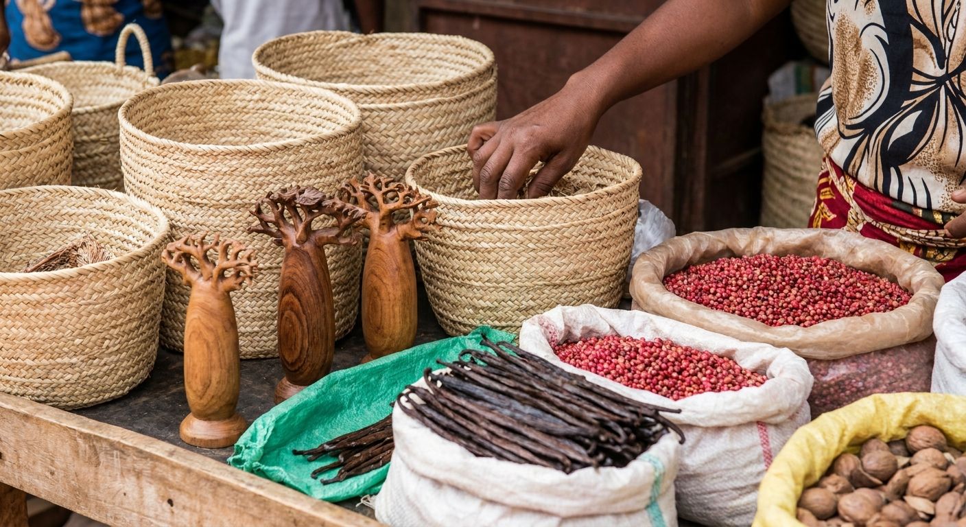 Ruční řemeslné výrobky a&nbsp;suvenýry z&nbsp;Madagaskaru