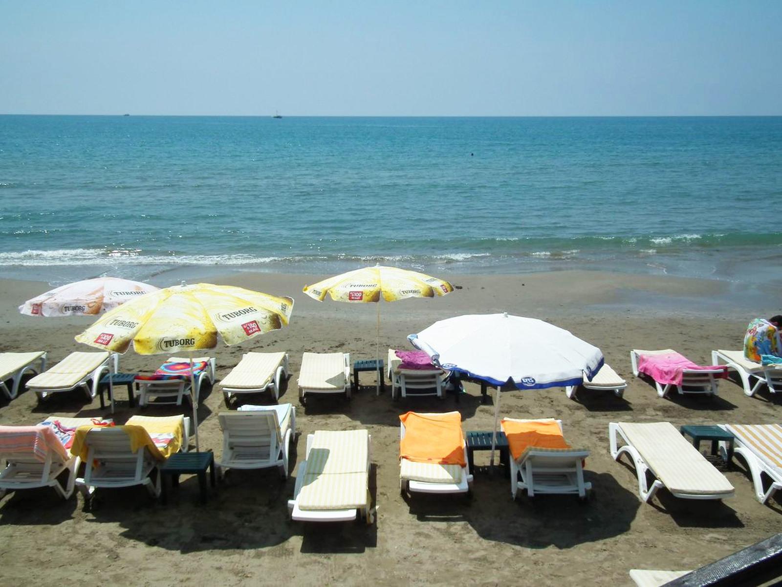 Prohlídka komplexu Altinkum Bungalows *** u pláže v Side