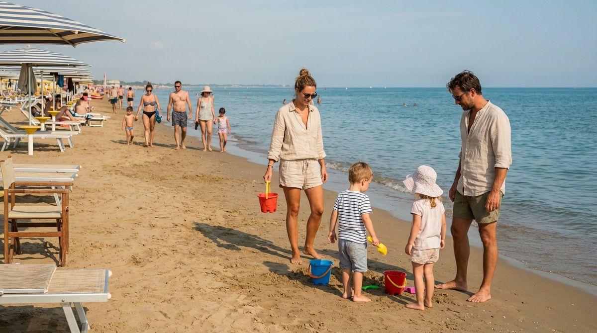 Rodinná dovolená u moře v Bibione