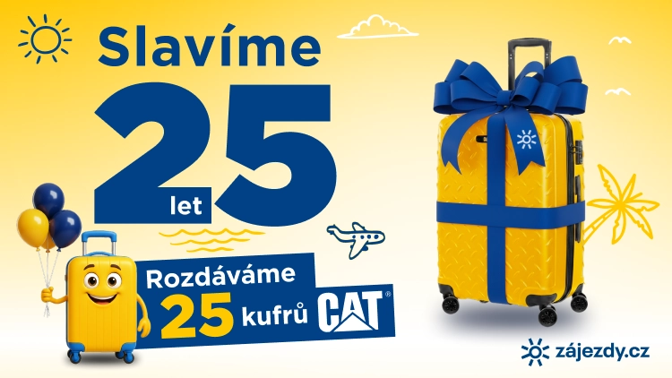 Slavíme 25 let: Soutěž o 25 kufrů CAT